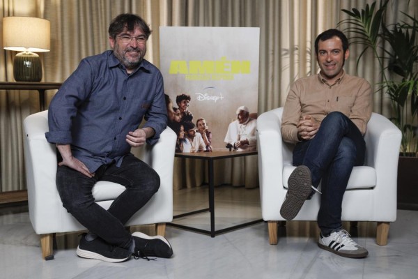 Foto reciente de Jordi Évole junto a Màrius Sánchez, codirectores de 'Amén, Francisco responde'. Foto reciente de Jordi Évole junto a Màrius Sánchez, codirectores de 'Amén, Francisco responde'.