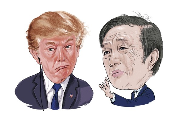 El presidente, Donald Trump, y el fundador de Huawei, Ren Zhengfei. El presidente, Donald Trump, y el fundador de Huawei, Ren Zhengfei.