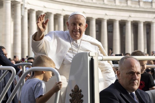El papa Francisco durante la audiencia general de los miércoles. El papa Francisco durante la audiencia general de los miércoles.
