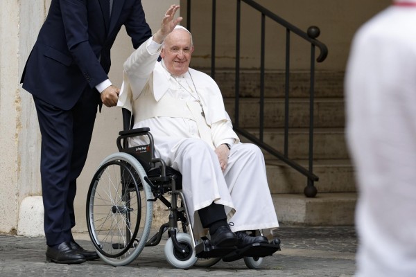 El papa Francisco este sábado en el Vaticano. El papa Francisco este sábado en el Vaticano.