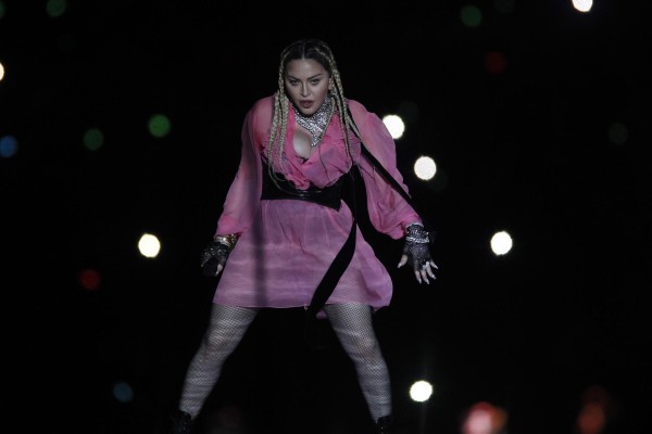 La cantante Madonna durante un concierto en Colombia La cantante Madonna durante un concierto en Colombia
