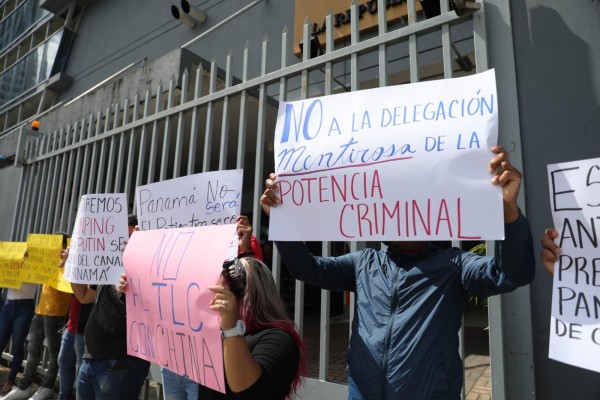 Protesta contra el TLC entre Panamá y China Protesta contra el TLC entre Panamá y China