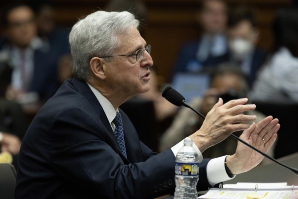 Fotografía de archivo en la que se registró al fiscal general de Estados Unidos, Merrick Garland, en Washington DC (EE.UU.). Fotografía de archivo en la que se registró al fiscal general de Estados Unidos, Merrick Garland, en Washington DC (EE.UU.).