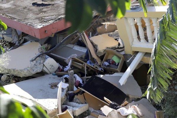 Vista de una casa destruida por el sismo de magnitud 6.4 en Yauco (Puerto Rico). Vista de una casa destruida por el sismo de magnitud 6.4 en Yauco (Puerto Rico).