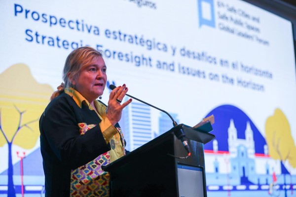 La directora regional de ONU Mujeres comentó que la visión estratégica de Ciudades Seguras habla de lo normativo, pero también de lo práctico. La directora regional de ONU Mujeres comentó que la visión estratégica de Ciudades Seguras habla de lo normativo, pero también de lo práctico.
