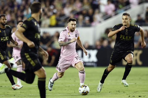 Lionel Messi durante el partido ante el LA FC. Lionel Messi durante el partido ante el LA FC.