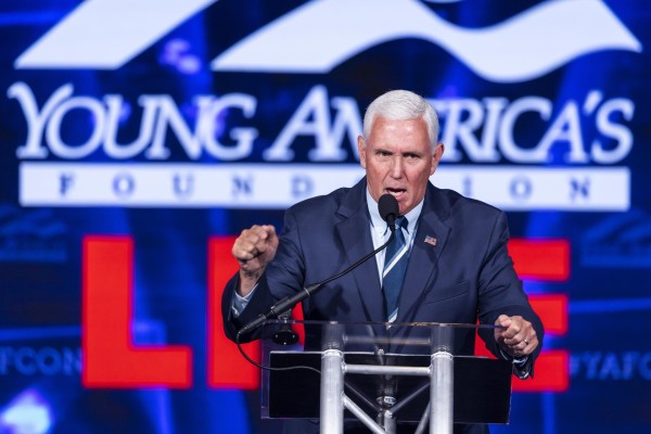 El exvicepresidente de EE.UU. Mike Pence El exvicepresidente de EE.UU. Mike Pence