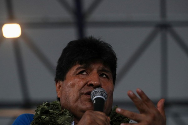 El expresidente Evo Morales habla durante el congreso del partido de gobierno, en Lauca Ñ (Bolivia). El expresidente Evo Morales habla durante el congreso del partido de gobierno, en Lauca Ñ (Bolivia).