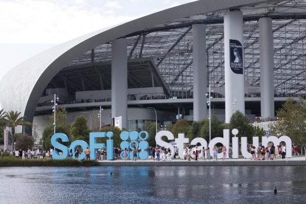 Vista del SoFi Stadium en California, Estados Unidos. Vista del SoFi Stadium en California, Estados Unidos.