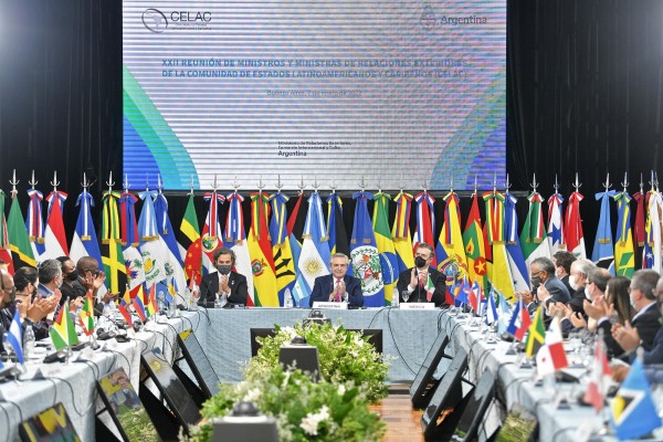Imagen de archivo de la XXII Reunión Ministerial de la Comunidad de Estados Latinoamericanos y Caribeños (CELAC), en Buenos Aires, el 7 de enero de 2022. Imagen de archivo de la XXII Reunión Ministerial de la Comunidad de Estados Latinoamericanos y Caribeños (CELAC), en Buenos Aires, el 7 de enero de 2022.
