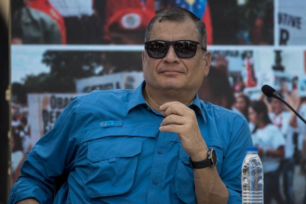 El expresidente de Ecuador, Rafael Correa, en Caracas, Venezuela, en una imagen de archivo. El expresidente de Ecuador, Rafael Correa, en Caracas, Venezuela, en una imagen de archivo.