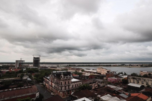 Vista de parte del casco histórico del centro de Asunción, en una fotografía de archivo. Vista de parte del casco histórico del centro de Asunción, en una fotografía de archivo.