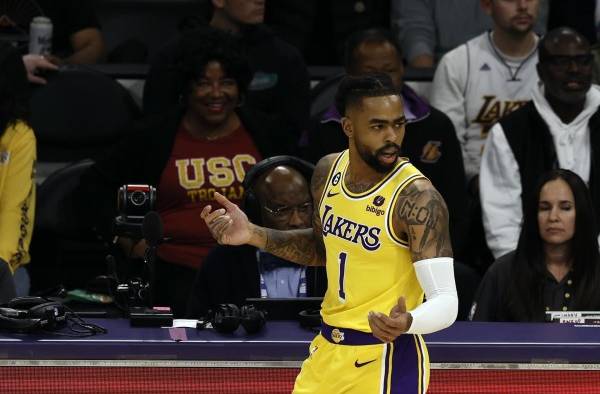El jugadopr D'Angelo Russell, en una imagen de archivo. El jugadopr D'Angelo Russell, en una imagen de archivo.