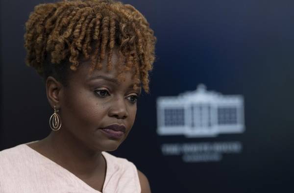 La secretaria de Prensa de la Casa Blanca, Karine Jean-Pierre. La secretaria de Prensa de la Casa Blanca, Karine Jean-Pierre.