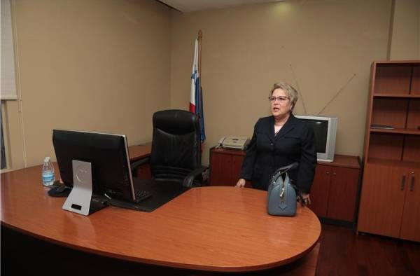 María Eugenia López, magistrada de la Corte, en su despacho. María Eugenia López, magistrada de la Corte, en su despacho.