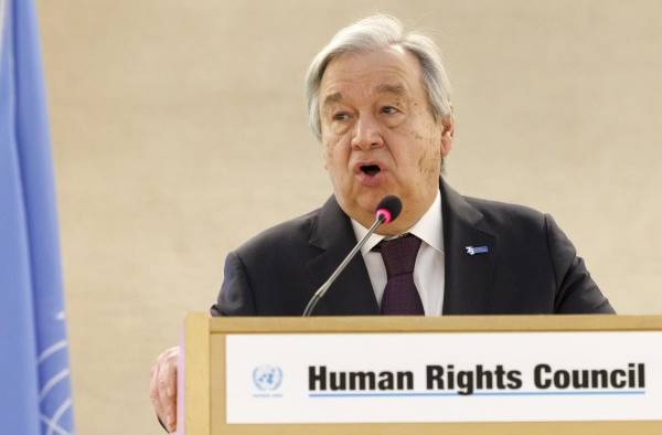El secretario seneral de la ONU, António Guterres, en una fotografía de archivo. El secretario seneral de la ONU, António Guterres, en una fotografía de archivo.