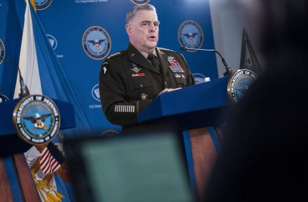 El presidente del Estado Mayor Conjunto, el general Mark Milley, este 15 de marzo de 2023. El presidente del Estado Mayor Conjunto, el general Mark Milley, este 15 de marzo de 2023.