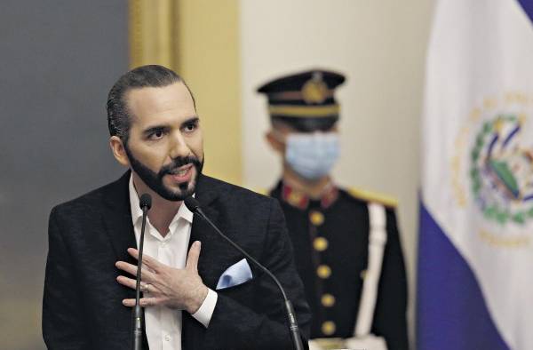 El presidente de El Salavdor, Nayib Bukele. El presidente de El Salavdor, Nayib Bukele.