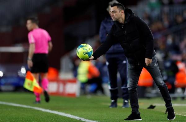 El entrenador del FC Barcelona Xavi Hernández durante el partido de Liga que FC Barcelona y Beti. El entrenador del FC Barcelona Xavi Hernández durante el partido de Liga que FC Barcelona y Beti.