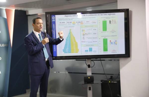 Samuel Moreno, director del INEC explica algunos de los hallazgos de la prueba censal. Samuel Moreno, director del INEC explica algunos de los hallazgos de la prueba censal.