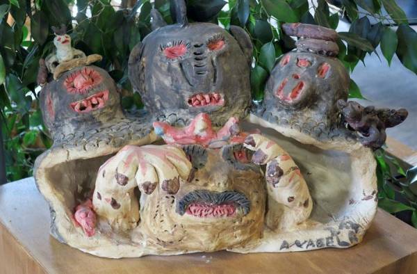 Escultura de Anabela Soares, una de las artistas de Manicomio Escultura de Anabela Soares, una de las artistas de Manicomio