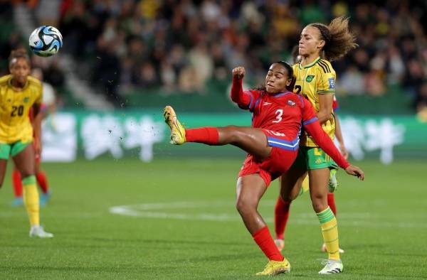 Wendy Natis durante el partido ante Jamaica. Wendy Natis durante el partido ante Jamaica.