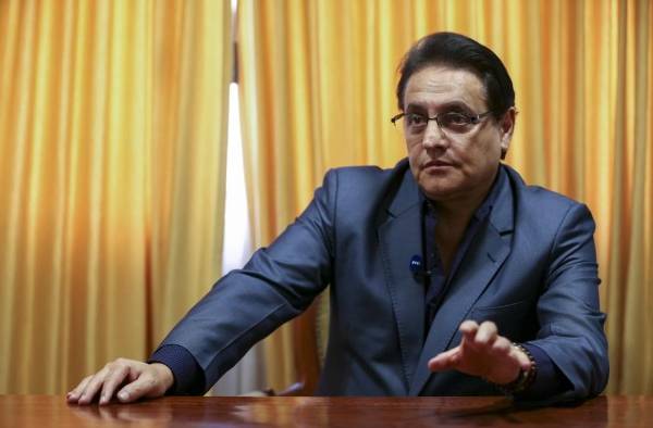 En una imagen de archivo donde aparece el candidato presidencial, Fernando Villavicencio. En una imagen de archivo donde aparece el candidato presidencial, Fernando Villavicencio.