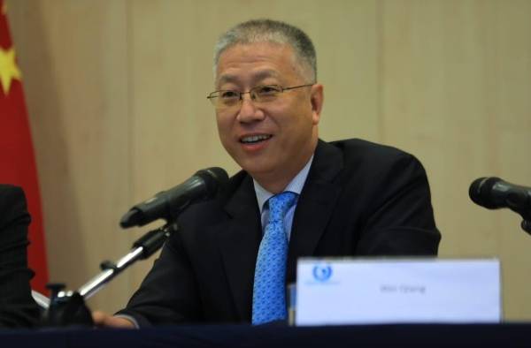 Wei Qiang, embajador de China en Panamá. Wei Qiang, embajador de China en Panamá.