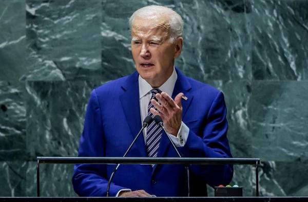 ‘Si abandonamos los principios básicos de la Carta de Naciones Unidas, ¿podrá algún estado miembro sentirse seguro?’, dijo Biden. ‘Si abandonamos los principios básicos de la Carta de Naciones Unidas, ¿podrá algún estado miembro sentirse seguro?’, dijo Biden.
