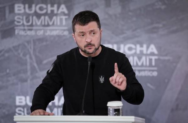 Imagen de archivo del presidente de Ucrania, Volodímir Zelenski. Imagen de archivo del presidente de Ucrania, Volodímir Zelenski.