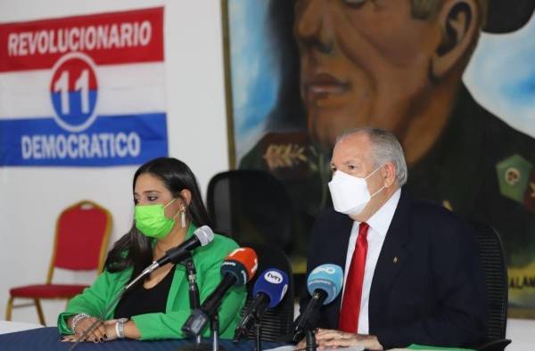 Emelie García Miró, presidenta de la Comiaión Nacional de Elecciones y Benjamín Colamarco, presidente del Comité Organizador del Congres Emelie García Miró, presidenta de la Comiaión Nacional de Elecciones y Benjamín Colamarco, presidente del Comité Organizador del Congres