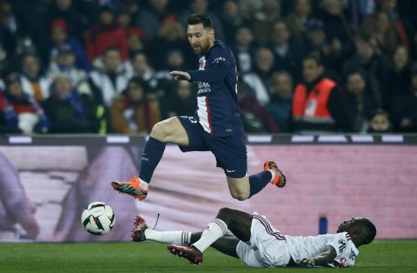 Lionel Messi durante el partido que su equipo, el PSG Lionel Messi durante el partido que su equipo, el PSG