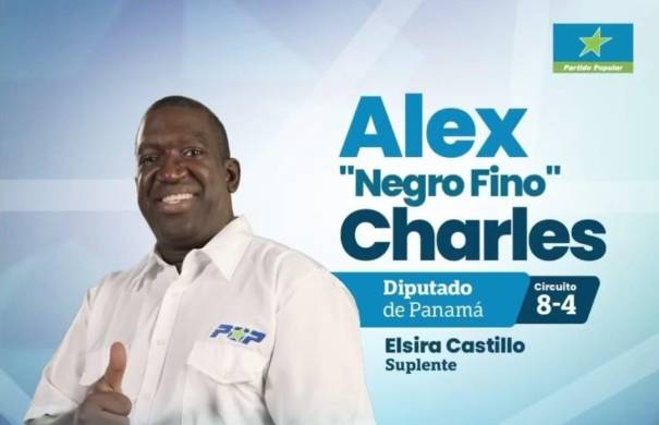 “Negro Fino” Charles, candidato a diputado por el circuito 8-4.