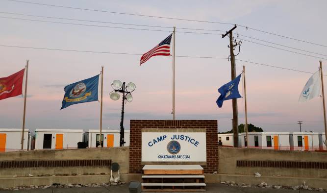 Fotografía de archivo de una zona del centro de detención de Guantánamo en la Base militar estadounidense en Guantánamo. Fotografía de archivo de una zona del centro de detención de Guantánamo en la Base militar estadounidense en Guantánamo.