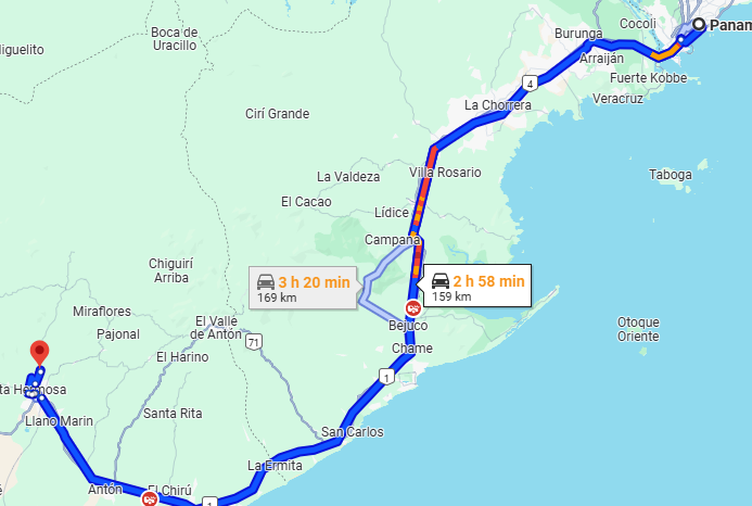 Tráfico hacia la provincia de Coclé desde la ciudad de Panamá a ñas 11:00 am del jueves 17 de abril de 2025. Tráfico hacia la provincia de Coclé desde la ciudad de Panamá a ñas 11:00 am del jueves 17 de abril de 2025.