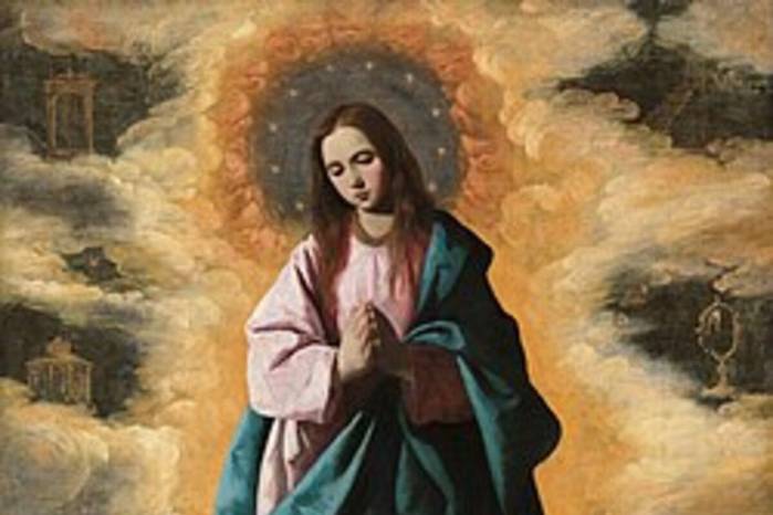La Inmaculada de Zurbarán (1668-1630), presente en el Museo de Arte Religioso Colonial. La Inmaculada de Zurbarán (1668-1630), presente en el Museo de Arte Religioso Colonial.