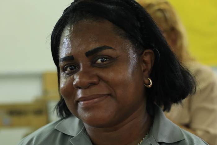 Edna Mosquera, lideresa de la comunidad. Edna Mosquera, lideresa de la comunidad.