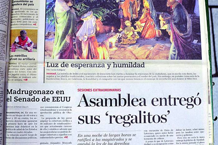 Portada del 25 del diciembre de 2000. Portada del 25 del diciembre de 2000.