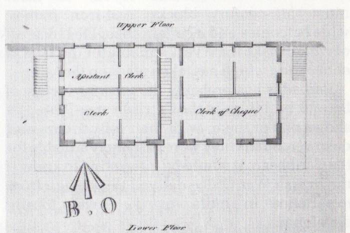 Plano para una barraca militar en Trinidad. Plano para una barraca militar en Trinidad.