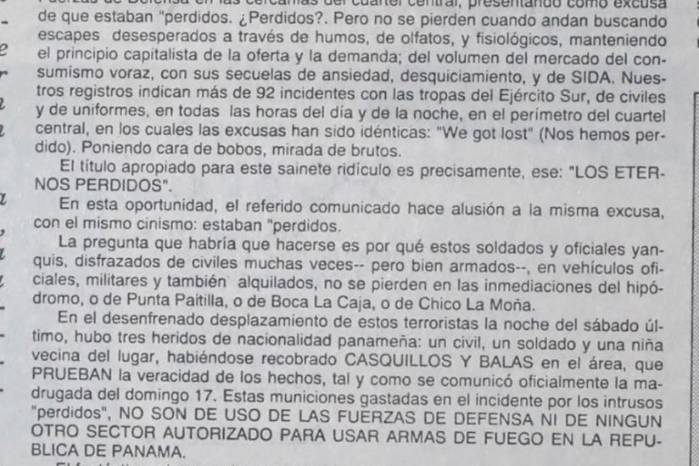 Martes, 19 de diciembre de 1989 Martes, 19 de diciembre de 1989