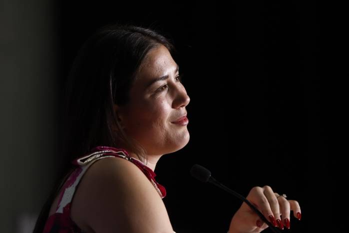 La tenista Garbiñe Muguruza ofrece una rueda de prensa en el marco de los Premios Laureus del Deporte este sábado, en Madrid. La tenista Garbiñe Muguruza ofrece una rueda de prensa en el marco de los Premios Laureus del Deporte este sábado, en Madrid.