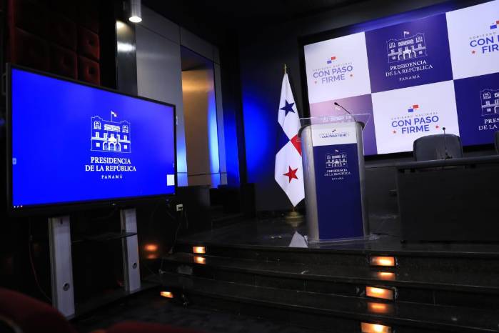 Anfiteatro de la Presidencia de la República donde se desarrollará la conferencia de prensa sobre la crisis en Bocas del Toro. Anfiteatro de la Presidencia de la República donde se desarrollará la conferencia de prensa sobre la crisis en Bocas del Toro.