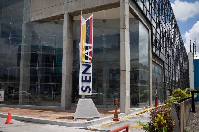 Fotografía de archivo en la que se registró la entrada de la sede principal del Servicio Nacional Integrado de Administración Aduanera y Tributaria de Venezuela (Seniat), en Caracas (Venezuela). Fotografía de archivo en la que se registró la entrada de la sede principal del Servicio Nacional Integrado de Administración Aduanera y Tributaria de Venezuela (Seniat), en Caracas (Venezuela).