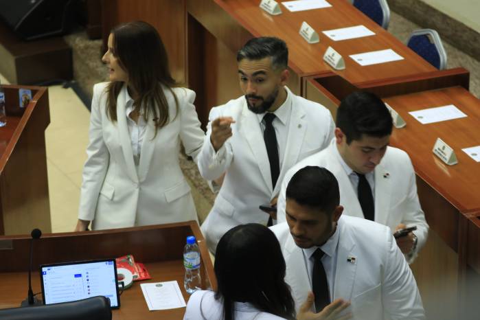 Diputados de Vamos y el Panameñismo gritan: ‘abran la sesión’ Diputados de Vamos y el Panameñismo gritan: ‘abran la sesión’ 