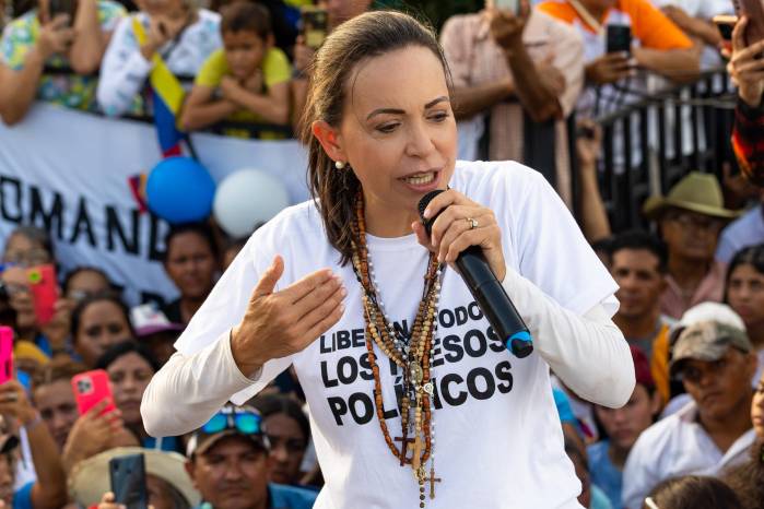 La líder opositora María Corina Machado. Cedida La líder opositora María Corina Machado. Cedida
