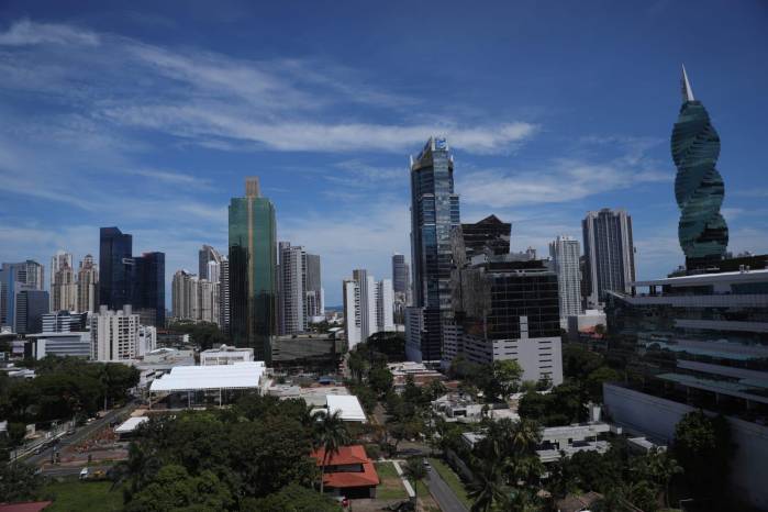 Vista panorámica de la ciudad de Panamá. Vista panorámica de la ciudad de Panamá.