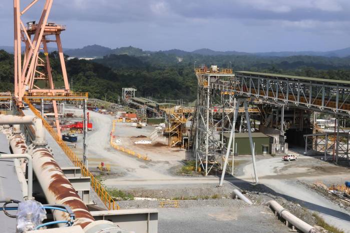 Fotografía de las instalaciones de la mina Cobre Panamá, hoy, en Ciudad de Panamá (Panamá). Fotografía de las instalaciones de la mina Cobre Panamá, hoy, en Ciudad de Panamá (Panamá).
