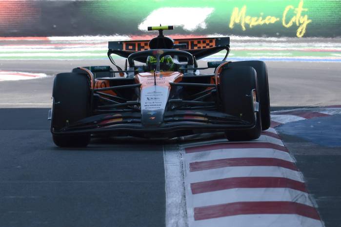 El británico Lando Norris de McLaren. El británico Lando Norris de McLaren.