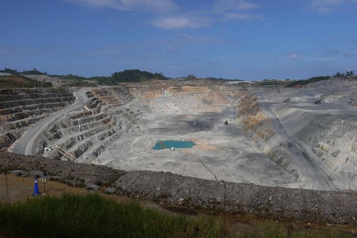 La zona de extracción de minerales llamado Tajo Botija, en las instalaciones de la mina Cobre Panamá, en una fotografía de archivo. La zona de extracción de minerales llamado Tajo Botija, en las instalaciones de la mina Cobre Panamá, en una fotografía de archivo.