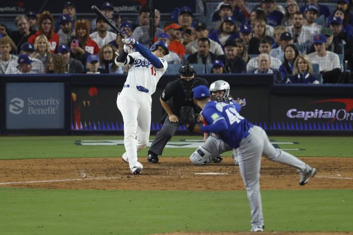 El bateador designado de los Los Angeles Dodgers Shohei Ohtani. El bateador designado de los Los Angeles Dodgers Shohei Ohtani.